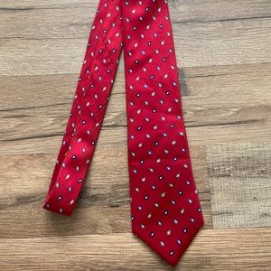 3/$15 ISACO red and blue paisley pattern silk tie